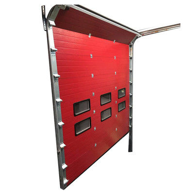 50mm لوحة الباب الصناعي المقطعي 3000x4000 اللون الأحمر المغلفة ساندويتش الصلب التلقائي