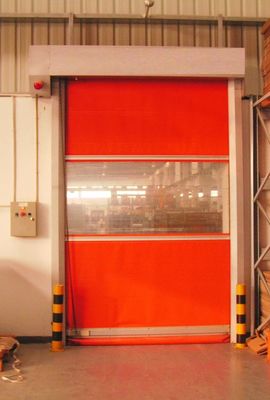 غرفة نظيفة للإصلاح الذاتي باب PVC عالي السرعة 1.5 مم من الفولاذ المقاوم للصدأ مصراع سريع للأبواب الدوارة السريعة