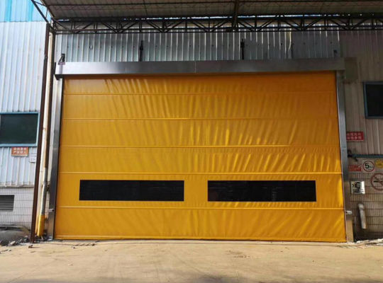 2m / S PVC Rapid Roller Door Shutter نشمر الداخلية عالية السرعة لورشة العمل