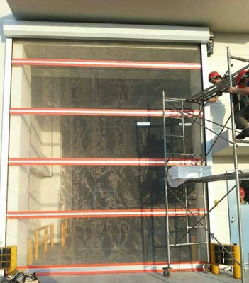 أبواب أوتوماتيكية سريعة السرعة أوتوماتيكية PVC أبواب مصراع فولاذية مقاومة للصدأ للبيع