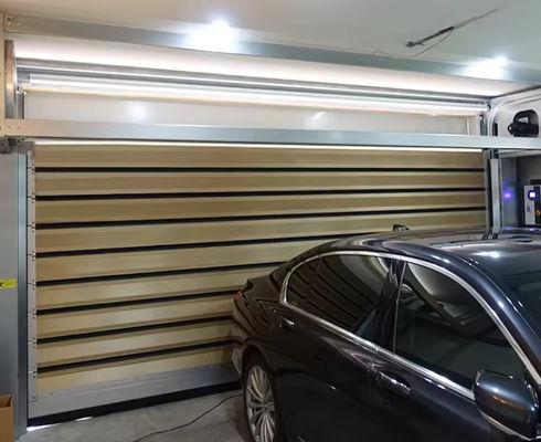 PLC السرعة المتحكم بها الباب الحلزوني سبيكة الألومنيوم بناء 0.8m/s سرعة فتح المعدنية الصناعية الباب لفة