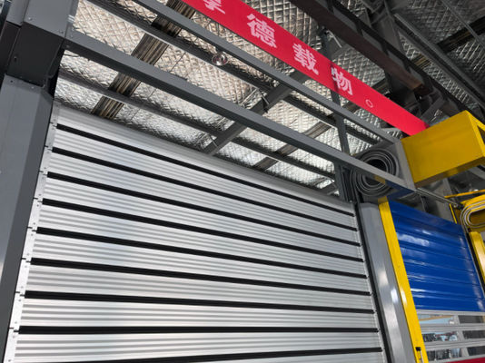 0.8m/s ألومنيوم سبيكت سرعة الباب الحلزوني مع 220V / 50HZ إمدادات الطاقة الألومنيوم المعدنية أوتوم شاتر سريع