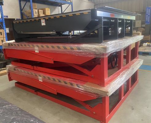 25000-40000LBS السعة ورشة عمل التصميم الآمنة الصفيحة المرفأ الأوتوماتيكية مستويات باب المرفأ الهيدروليكية الثقيلة