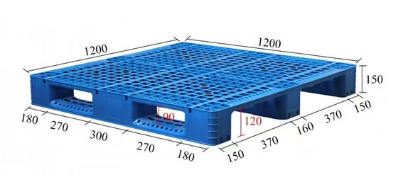 قابلة لإعادة الاستخدام 4T ثابتة 1T رف قابلة للتحميل 2 طريق دخول قابلة للتراص الصحي السطح الناعم من البلاستيك