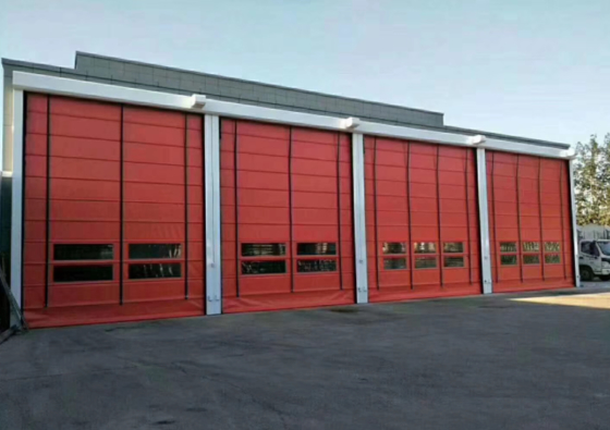 سعر المصنع السريع الصناعي PVC مستودع / مصنع الداخلية مقاومة الطقس سرعة عالية الباب 304 مواد الفولاذ المقاوم للصدأ التشغيل التلقائي