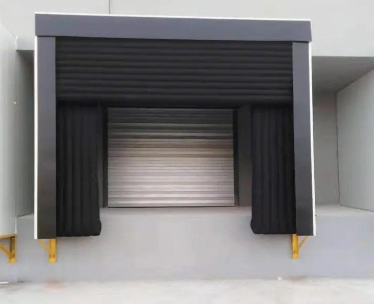 مقاومة ممتازة للعوامل الجوية، حاجز رصيف صناعي قابل للتعديل ومعزول، محكم الإغلاق، قابل للنفخ، مع وسادة إغلاق من مادة PVC ممتدة للمستودعات وورش العمل، مورد المواد