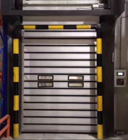 220V50HZ Power Supply Rapid Aluminum High Speed Spiral Door Metal Industrial Rolling Villa Door Safety Efficiency Motor Power 075KW